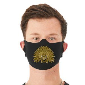 Indian Head Blingy Rhinestone Mask
